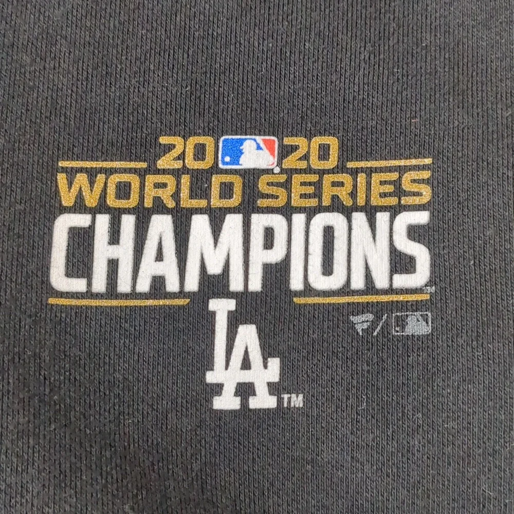 Men’s Black Dodgers World Series 2020 full zipp Hoodie size XL - Picture 3 of 9
